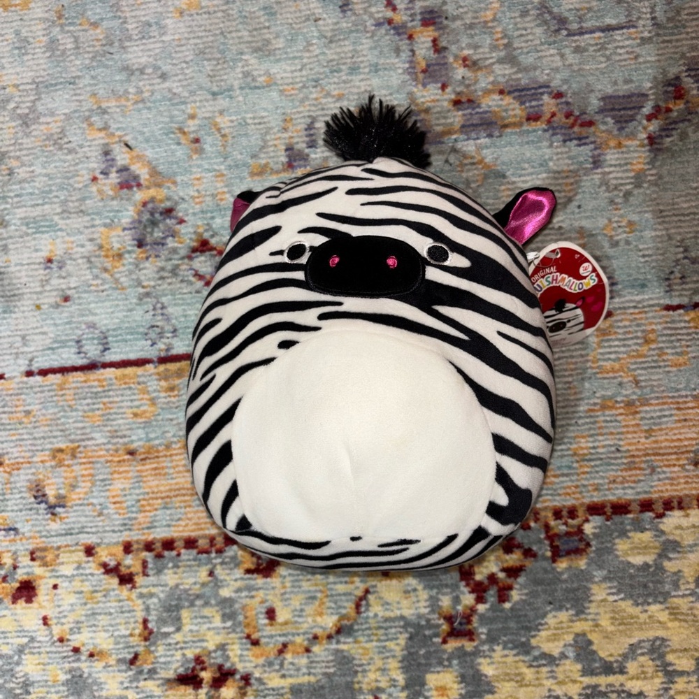 Zebra squishmallow - Black and White